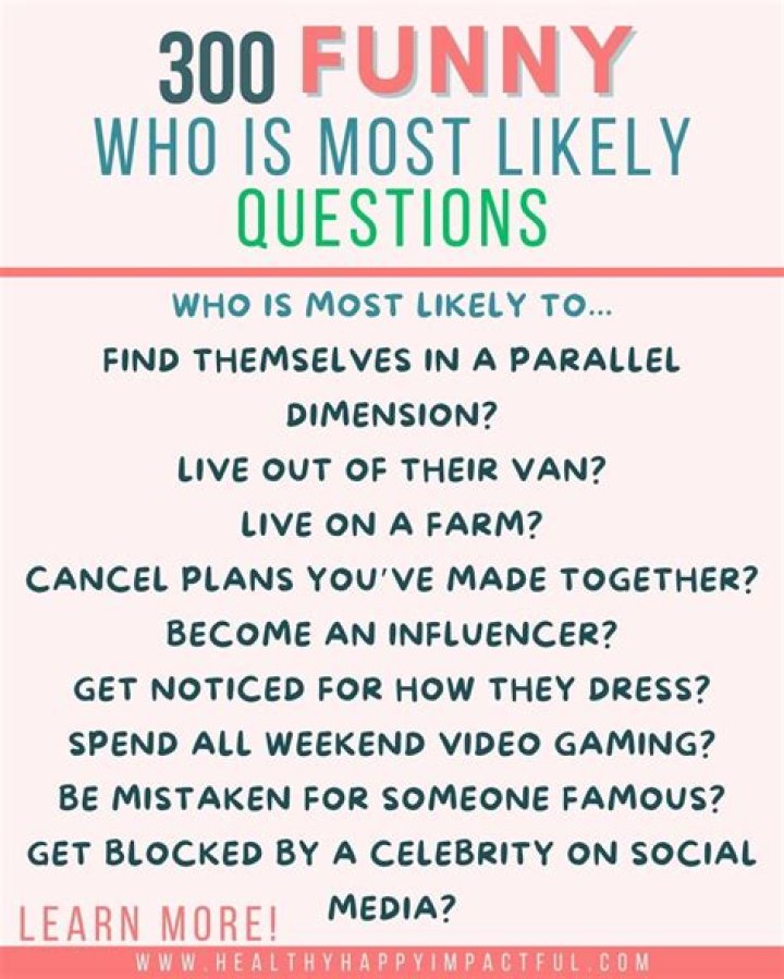300 Funny Questions to Ask a Girl The Ultimate Guide