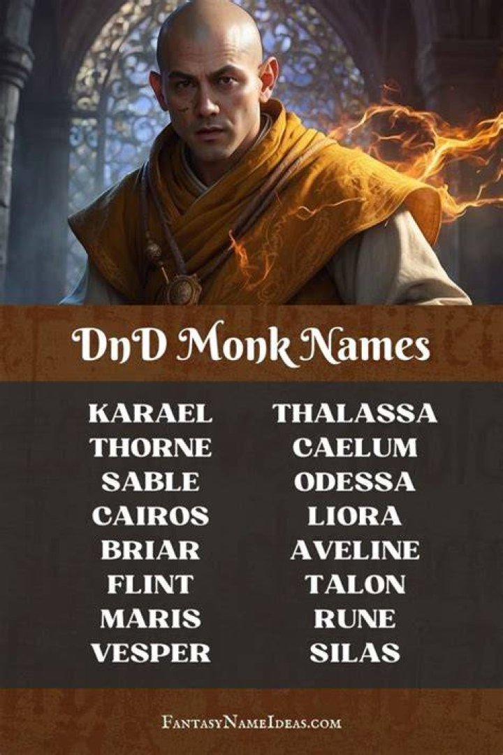 50+ awesome monk names and their meanings from different traditions