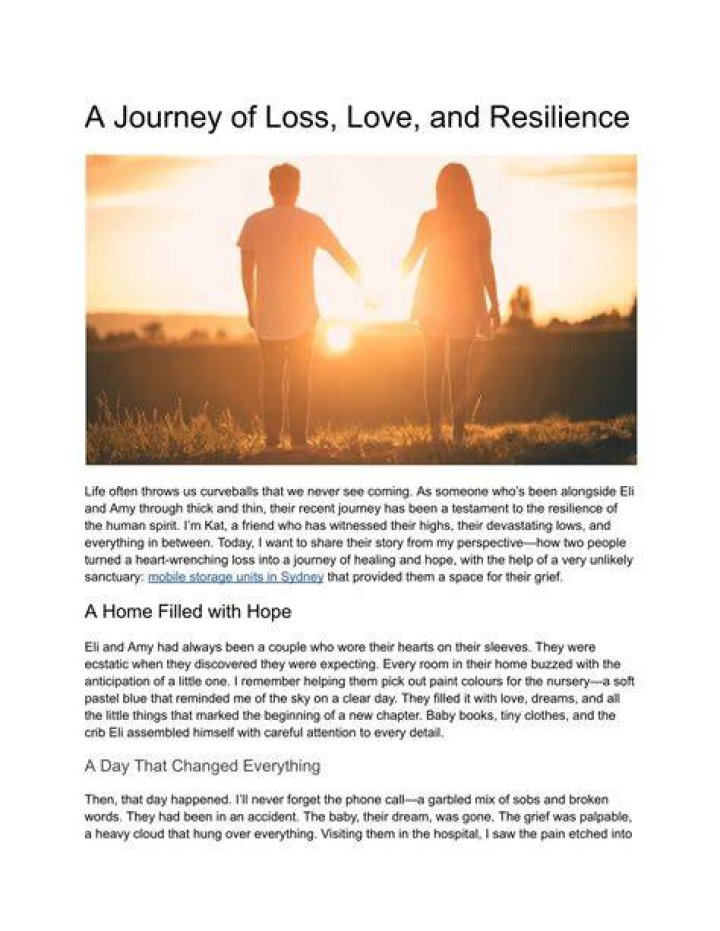 A Journey Of Love, Loss, And Resilience
