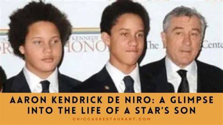 Aaron Kendrick De Niro L'histoire inédite du fils de Robert De Niro