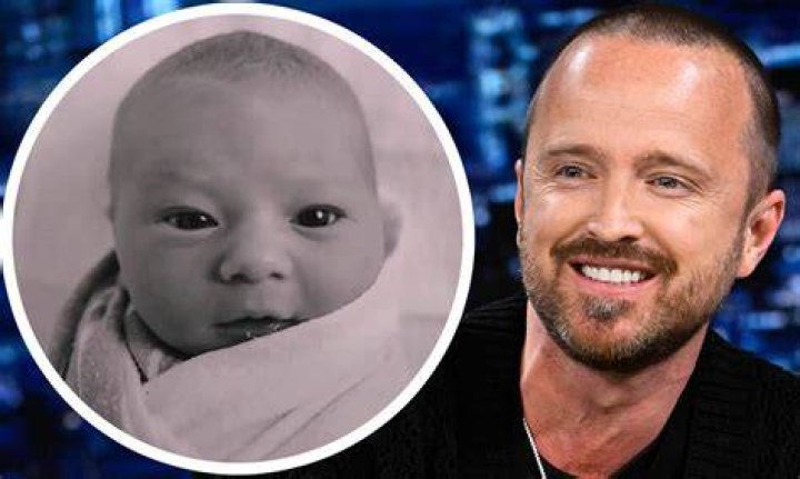 Aaron Paul and his baby