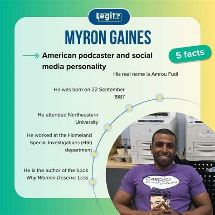 Absurd Podcaster Myron Gaines Ethnicity Wife And Family