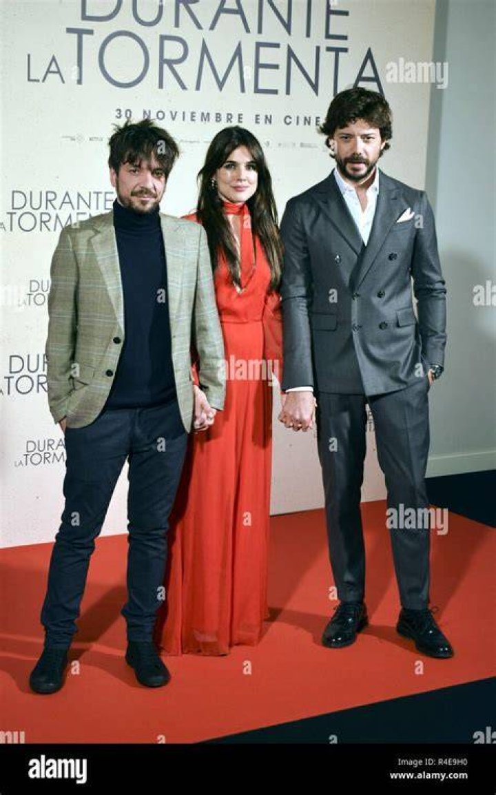 Actress Adriana Ugarte and Alvaro Morte with director Oriol Paulo at