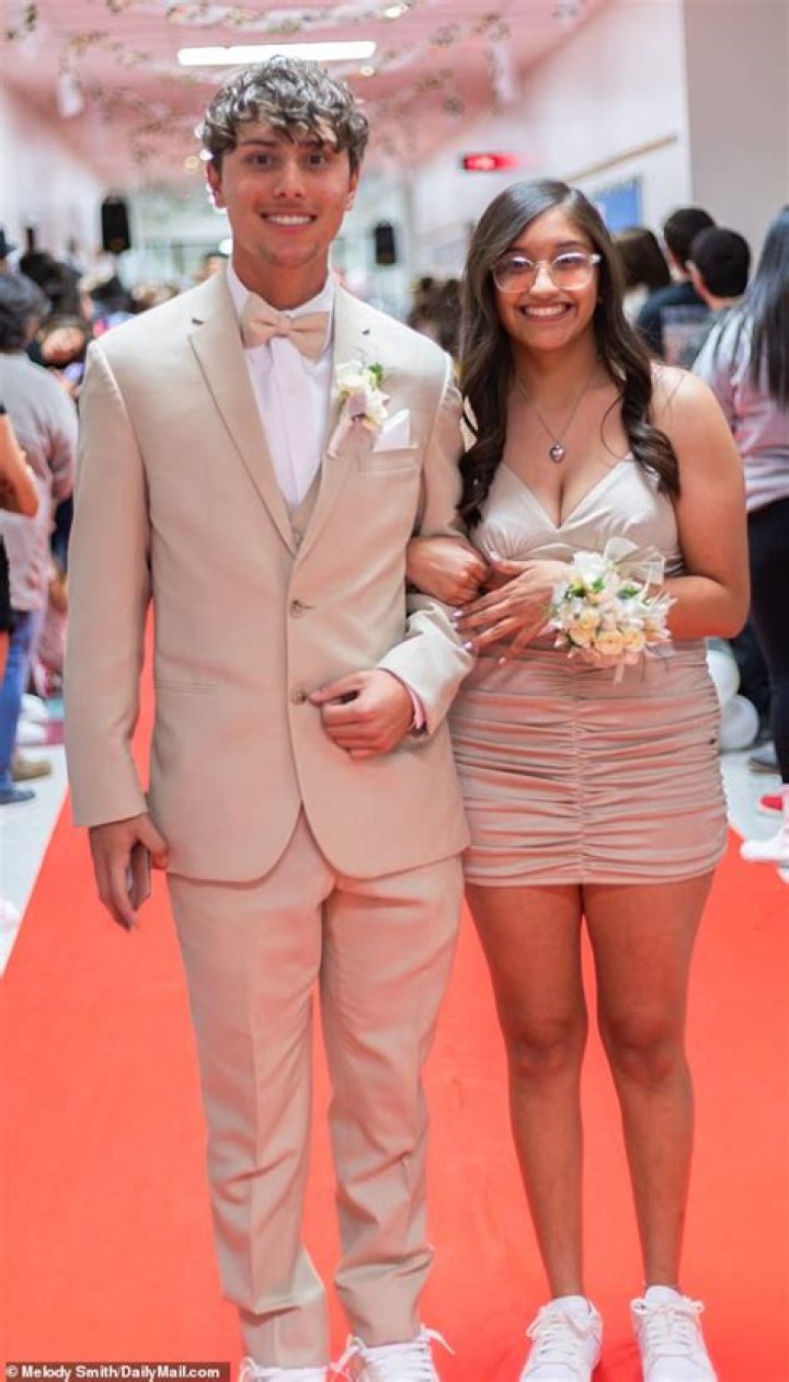 Alexee Trevizo is all smiles at prom three months after dumping baby in