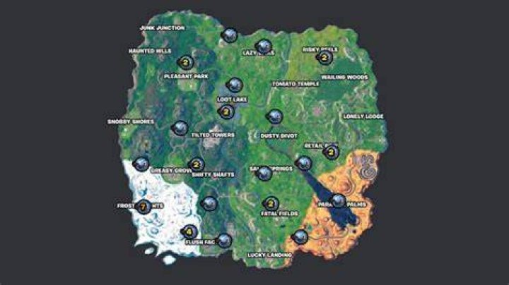 All Fortnite Baller Locations (OG season 10) Dot Esports
