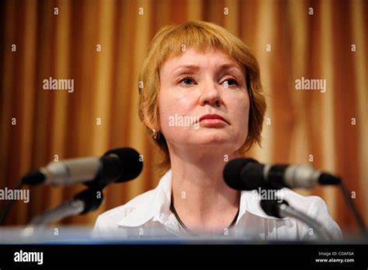 Alla Bout, wife of convicted Russian arms dealer Viktor Bout, speaks to
