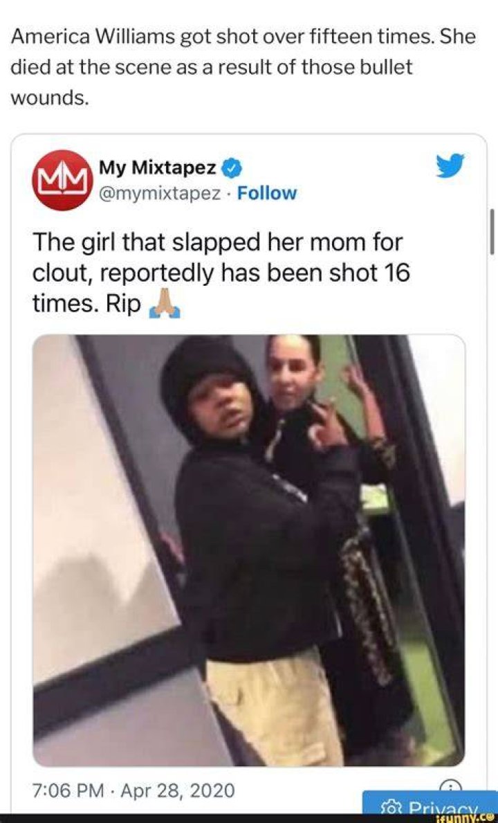 America Williams Girl Who Slapped Her Mother Found Dead
