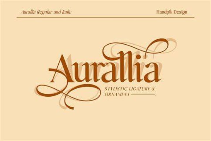 Aurallia font by handpik on Dribbble