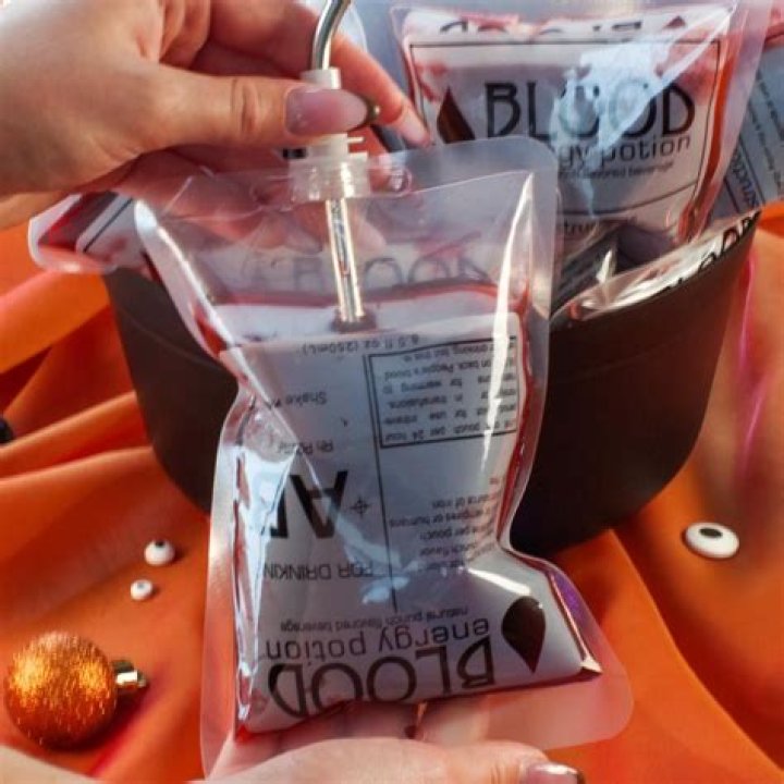 Can you drink from a blood bag?