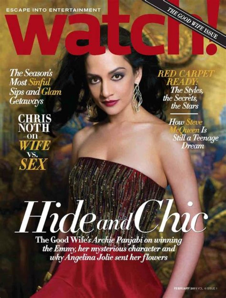 CBS Watch! Magazine Archie Panjabi & Matt Czuchry of "The Good Wife