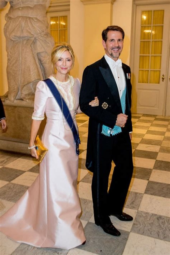 Crown Prince Pavlos and Crown Princess MarieChantal of Greece, with