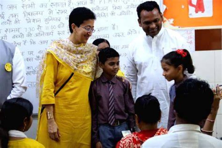 Delhi Education Minister Atishi interacts with budding entrepreneurs