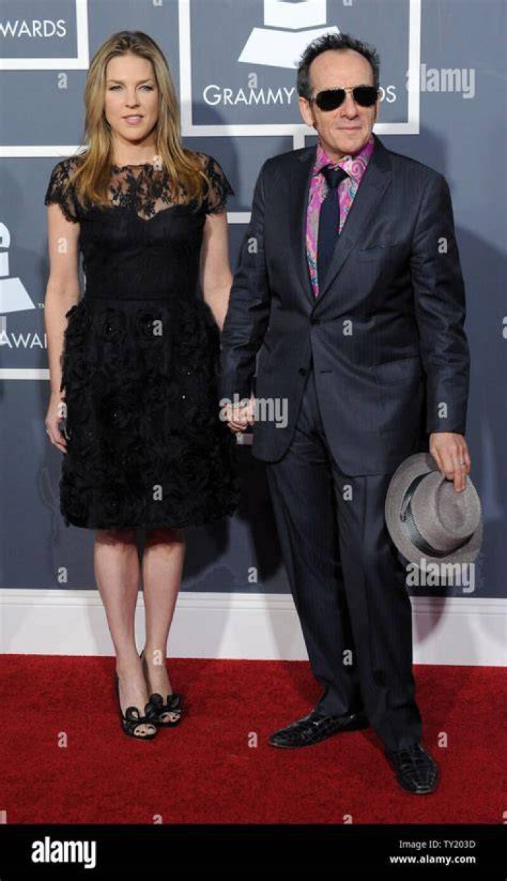 Diana krall husband elvis costello hires stock photography and images