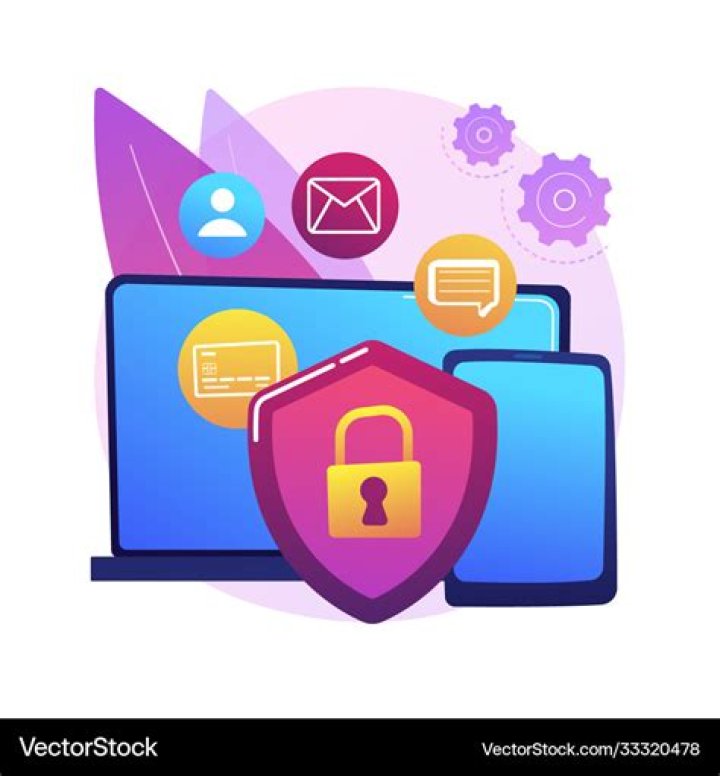 Digital ethics and privacy abstract concept vector illustration Stock