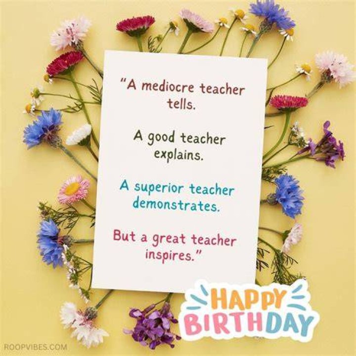 Discover Profound "Emotional Happy Birthday Teacher Quotes"