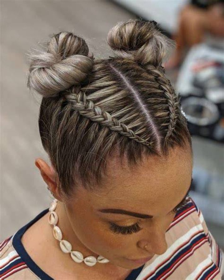 Discover The Magic Of Braids Into Space Buns