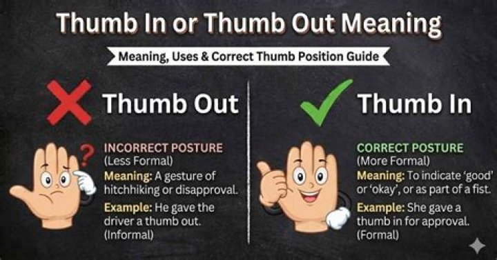 Discover The Meaning Of Thumb In Or Thumb Out