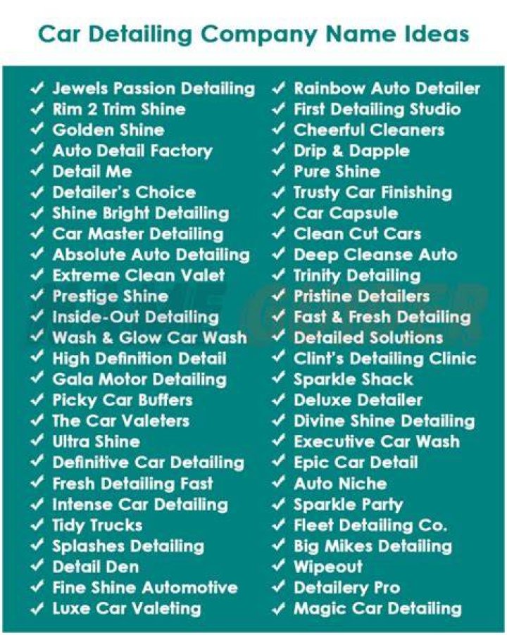 Discover The Secrets To Irresistible Detailing Business Names