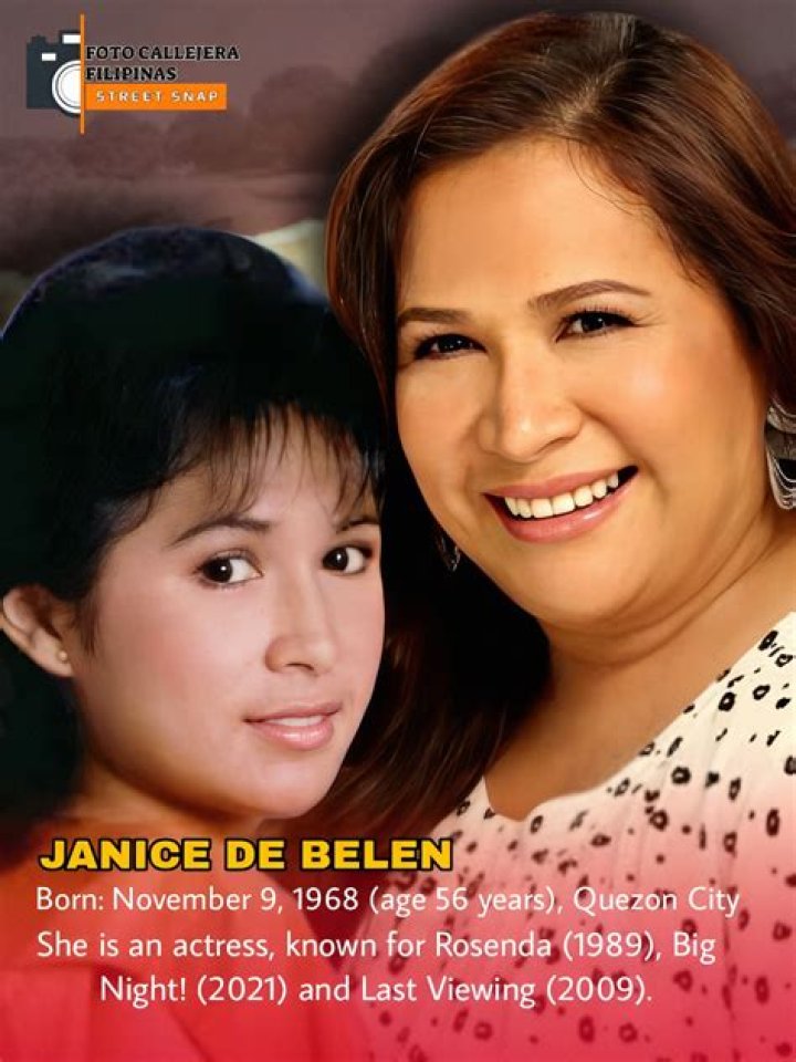 Discoveries In Janice De Belen's Age