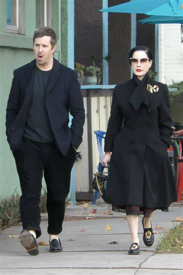 DITA VON TEESE and Adam Rajcevich Out for Lunch at Little Dom’s in Los