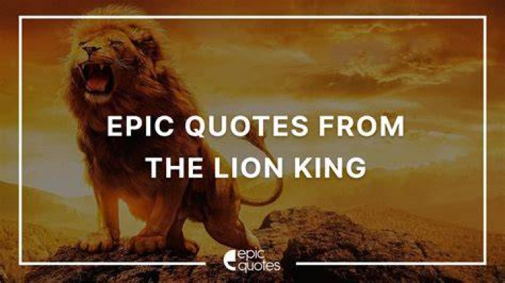 Epic Quotes from The Lion King To Inspire You
