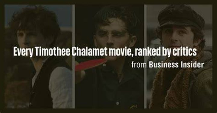 Every Timothée Chalamet movie, ranked by critics