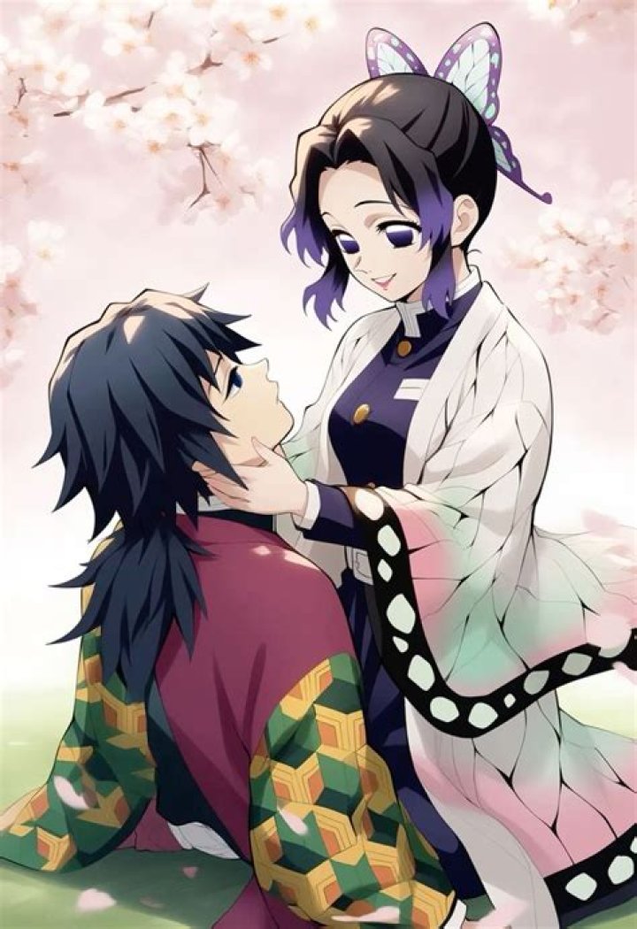 Giyu putting on Shinobu's haori r/KimetsuNoYaiba