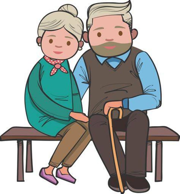 Grandparents Clipart Cartoon Old Age Security Png Download Full