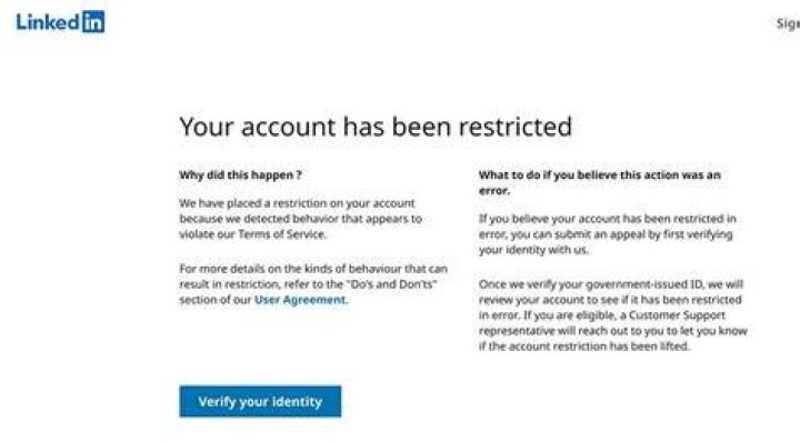 Has Your LinkedIn Account Been Restricted?