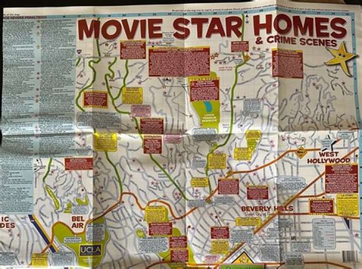 Hollywood Stars Homes Map Find Your Fav Celebs!