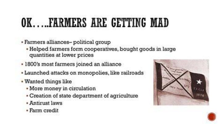 How Did Farmers Alliances Help Poor Farmers Keep Their Farms