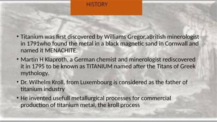 How did William Gregor and Martin Heinrich Klaproth Discover titanium?