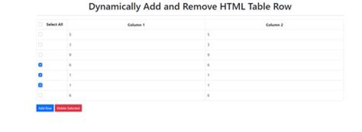 How do I add a dynamic row to a table?