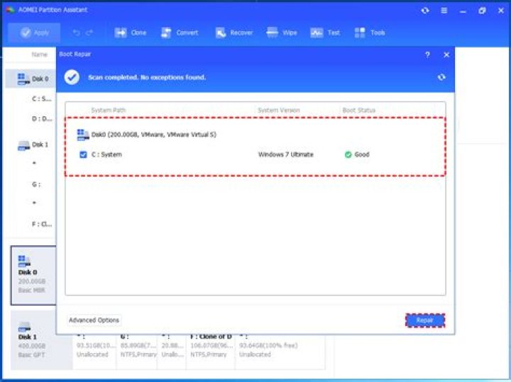 How do I create an emergency disk in WinPE?