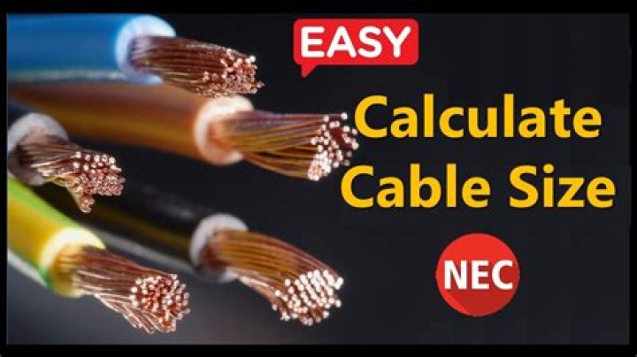 How do I determine electrical cable size?