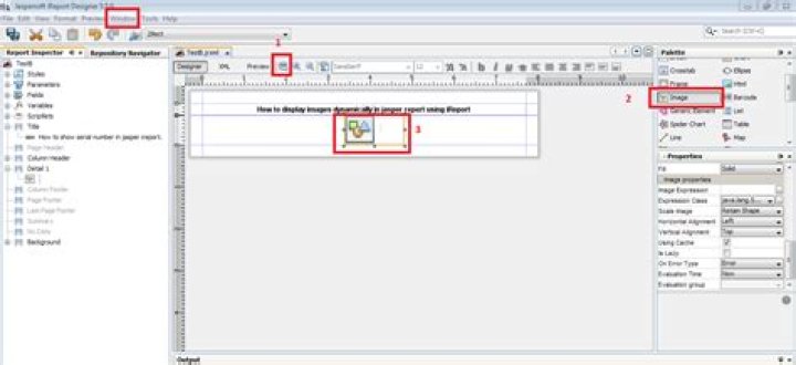 How do I display images dynamically in Jasper report using iReport?