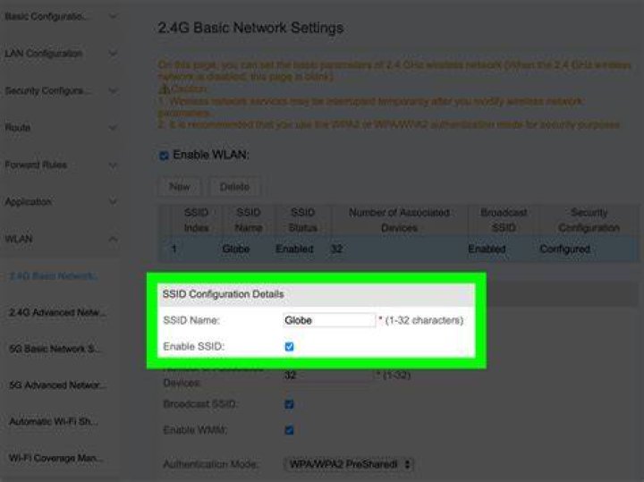 How do I find my SSID for mobile data?