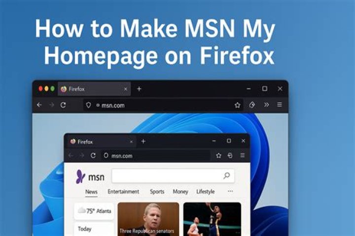 How do I get MSN as my homepage?