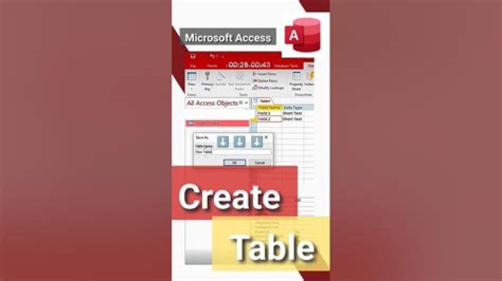 How do you add a new table in access?