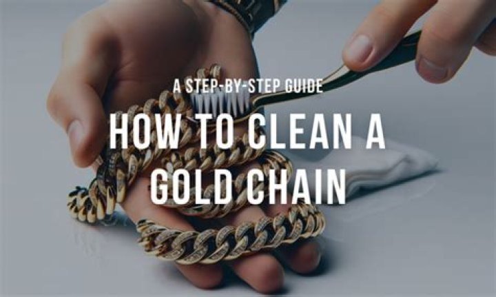 How do you clean a gold chain at home?