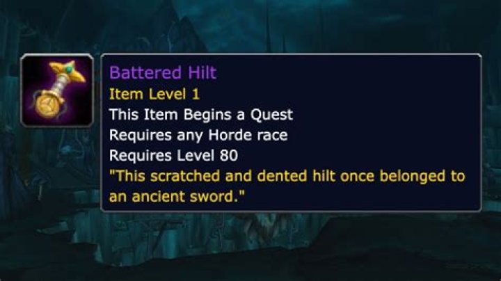 How do you get the battered hilt in Wotlk?