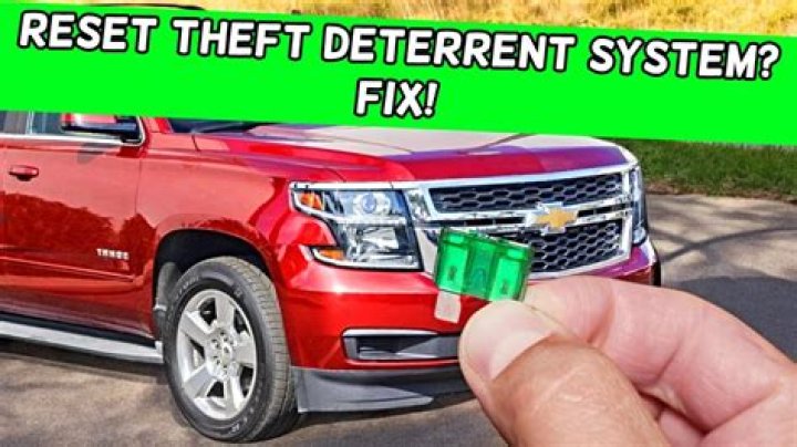 How do you reset the security system on a 2001 Chevy Suburban?