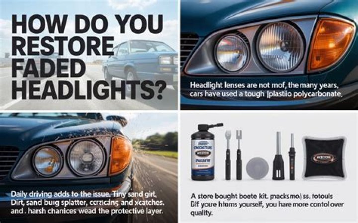 How do you restore badly oxidized headlights?