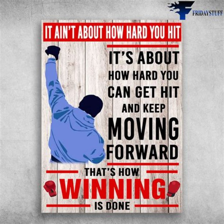How Hard You Can Hit Rocky Boxing Quote Wall Sticker
