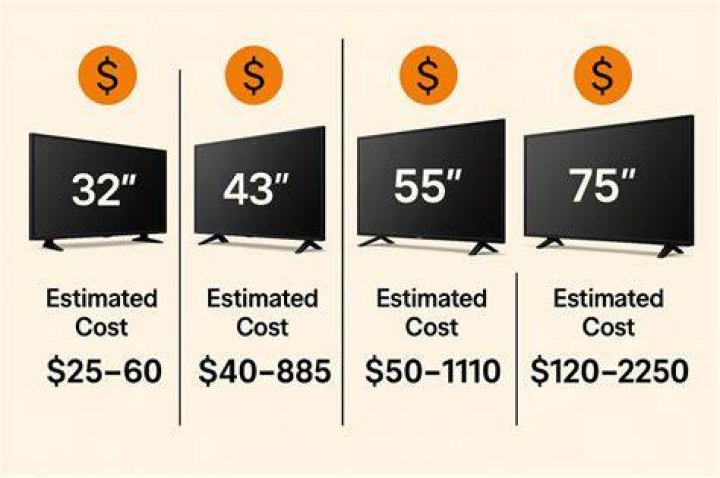 How much did a TV cost in 2005?