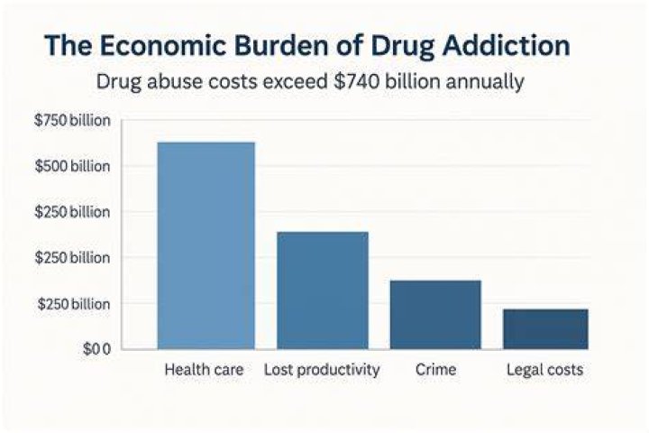 How much does drug abuse cost the US annually?