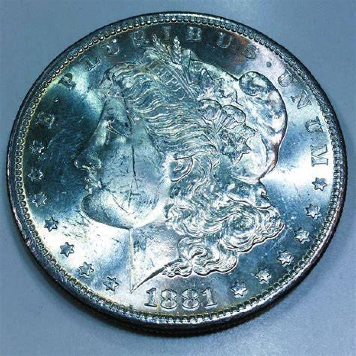 How much is a 1881 uncirculated Morgan silver dollar worth?