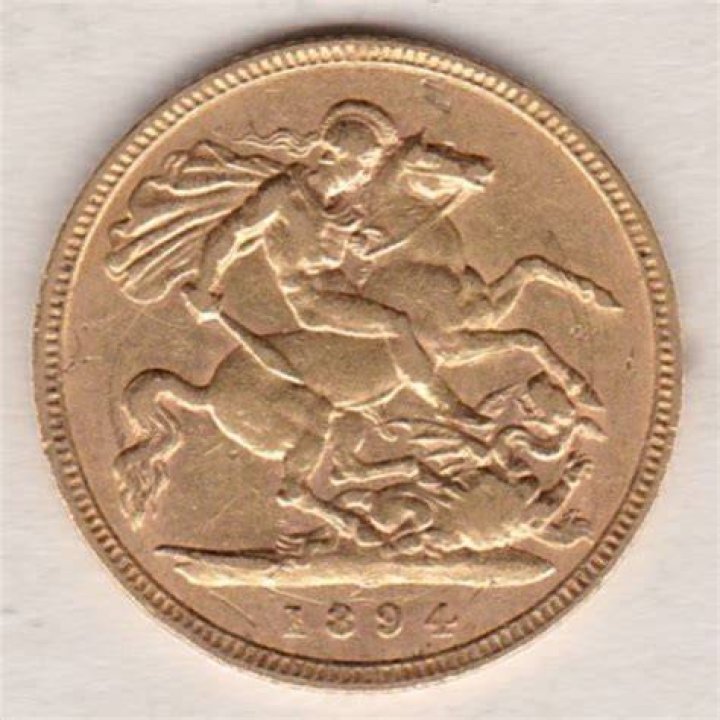 How much is a 1894 half gold sovereign worth?