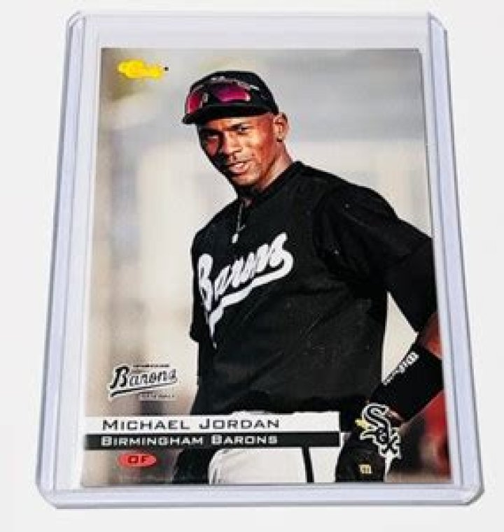 How much is a Michael Jordan Birmingham Barons baseball card worth?