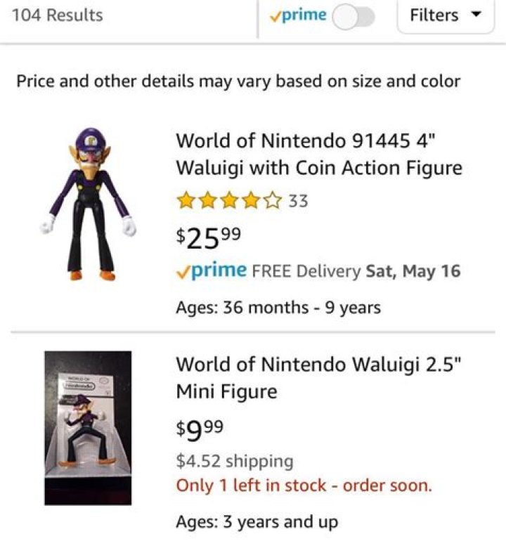 How much is waluigi worth?